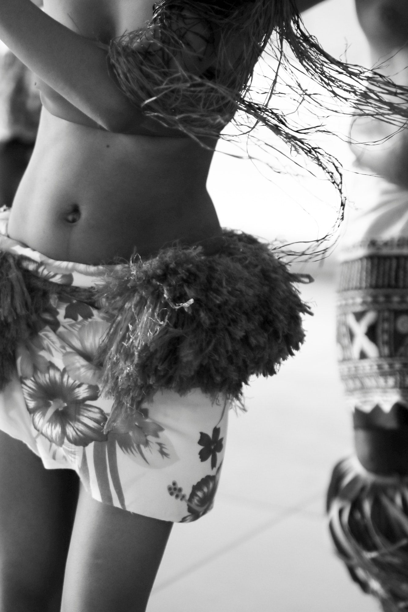 Dancer swinging her hips